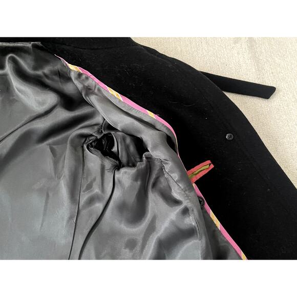 J.Crew Wool Cashmere Black Car Coat Overcoat Women’s 10 - Picture 4 of 7